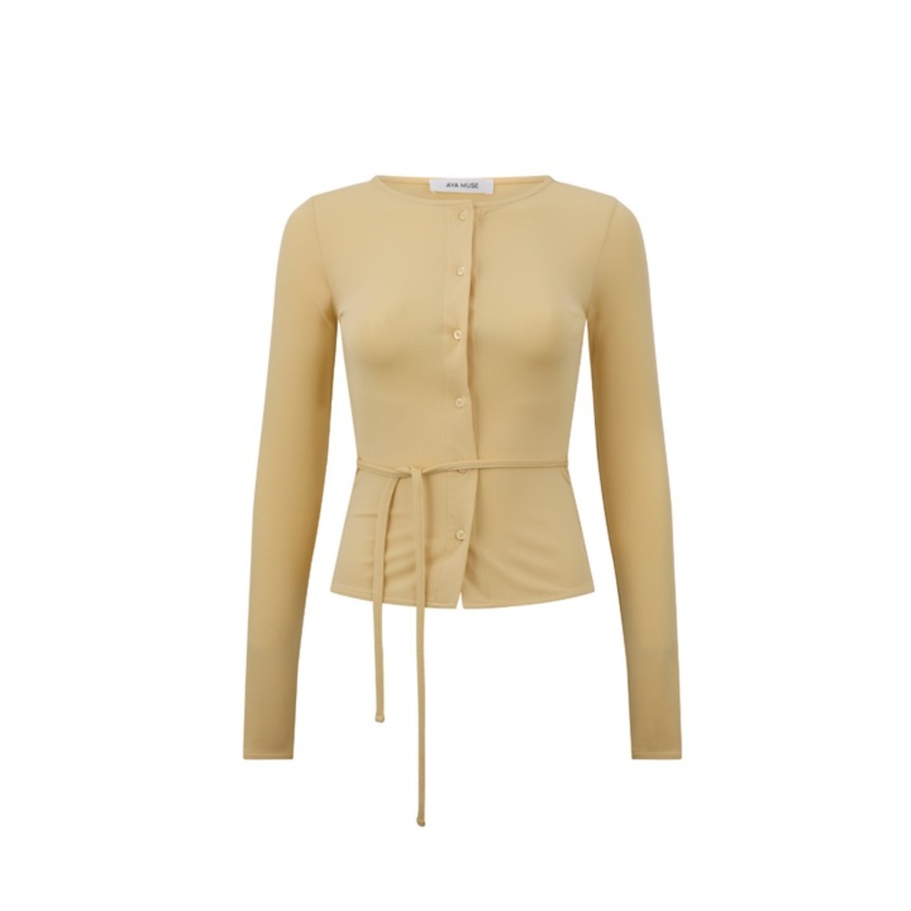AYA MUSE
Long Sleeve Tie Button Top